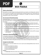 Box Puzzle Questions for Bank Exams | PDF