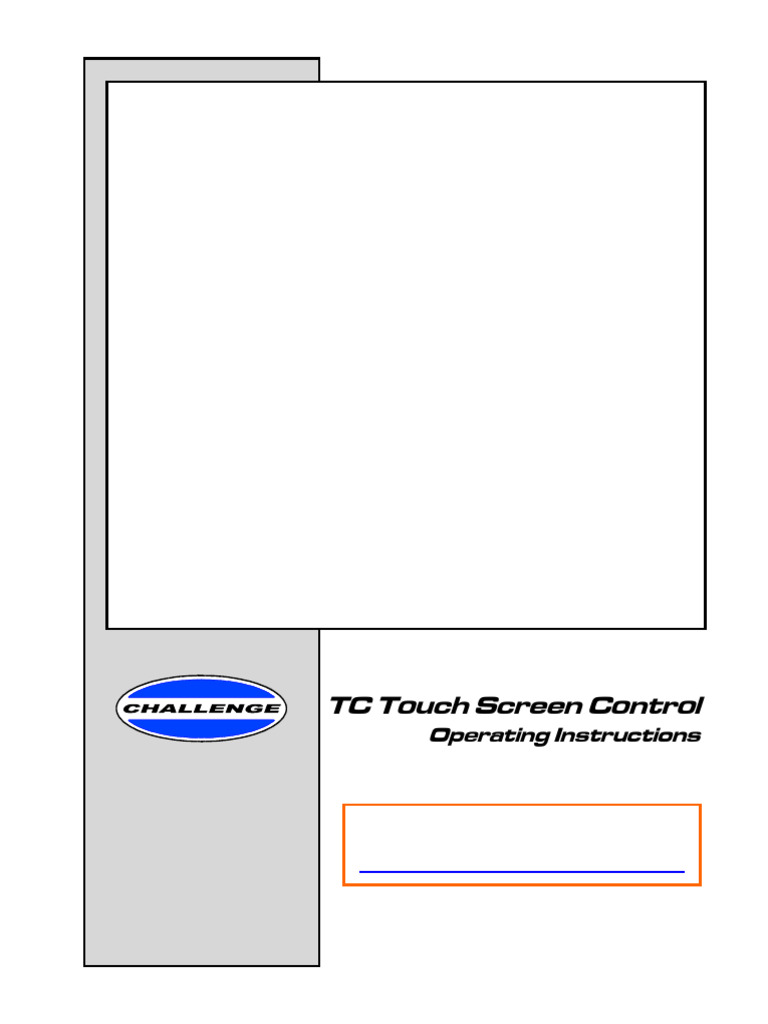 TC Touch Screen Control Manual | PDF | Knife | Blade