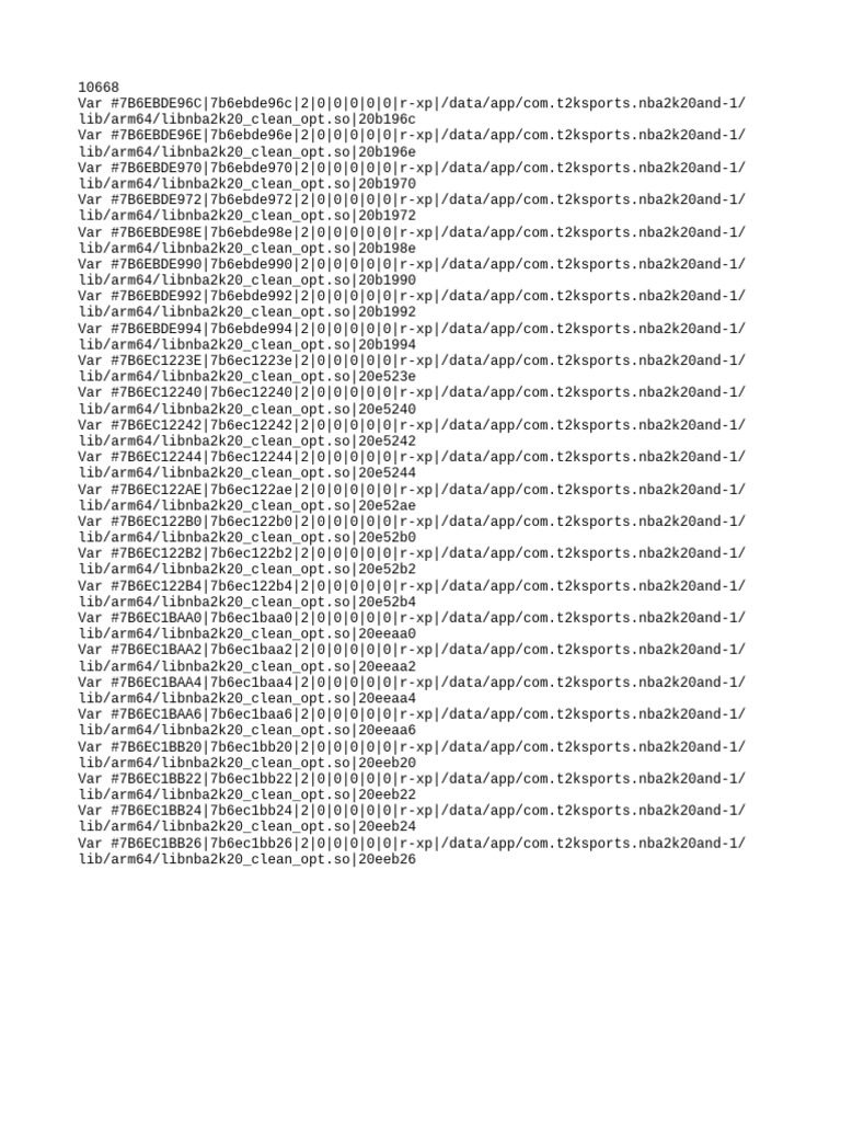 NBA 2K20 Library File Variables | PDF