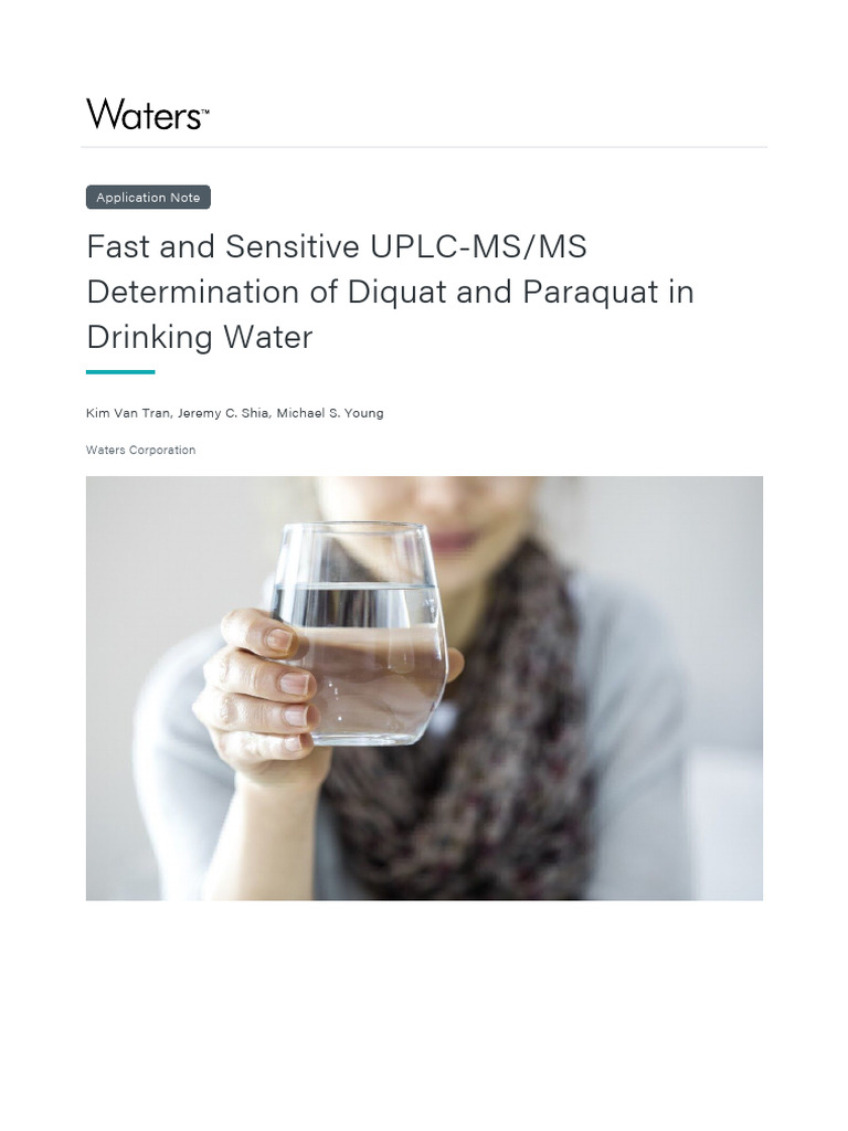 Diquat and Paraquat in Drinking Water Analysis | PDF | High Performance ...