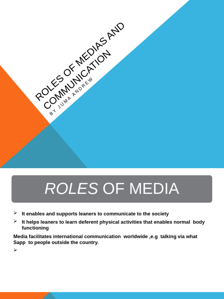 Media's Role in Communication and Learning | PDF