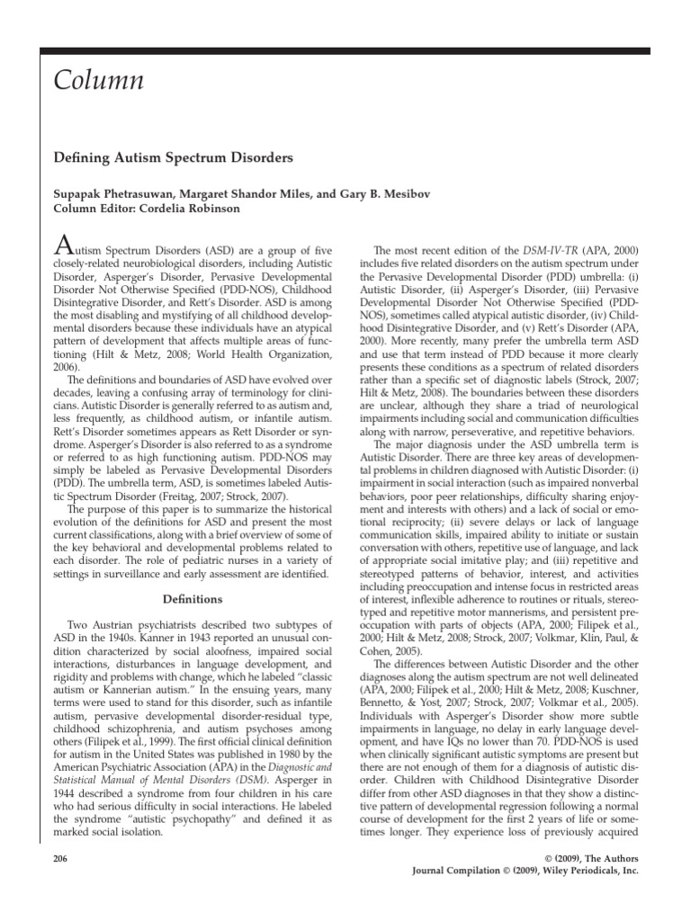 Understanding Autism Spectrum Disorders | PDF | Pervasive Developmental ...
