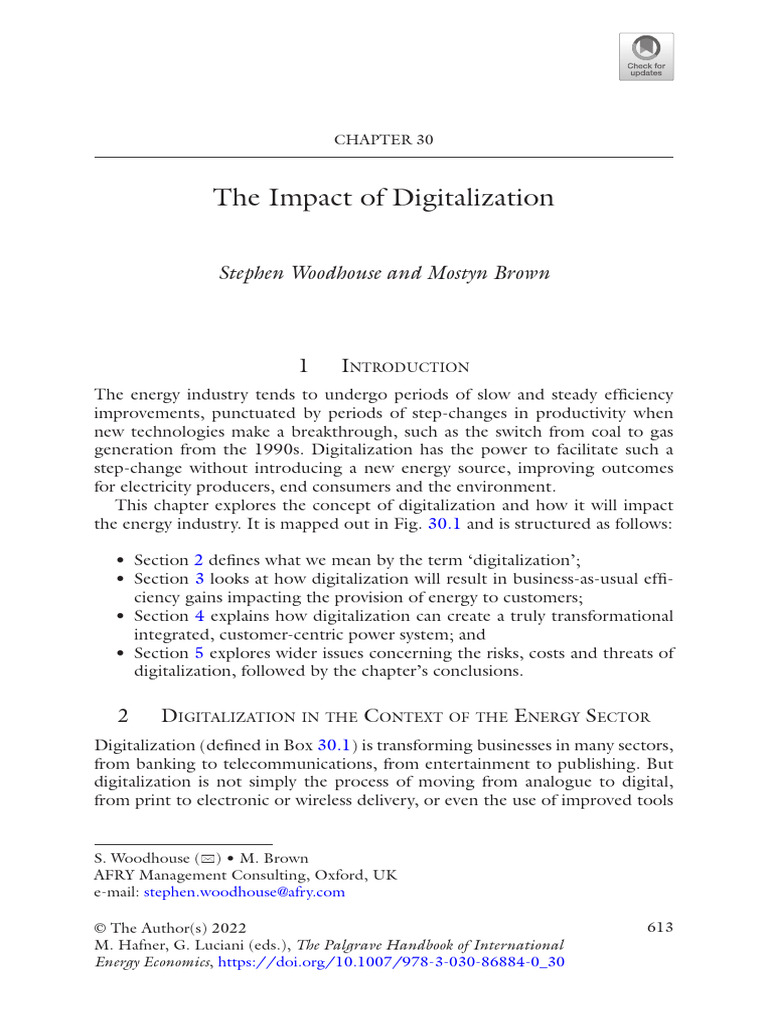 Digitalization's Impact on Energy Sector | PDF | Cloud Computing ...