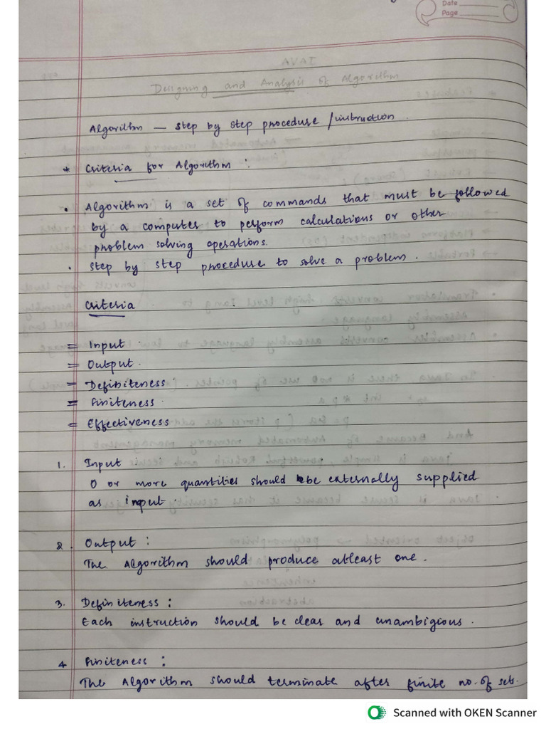 DAA 1 Note Lined | PDF