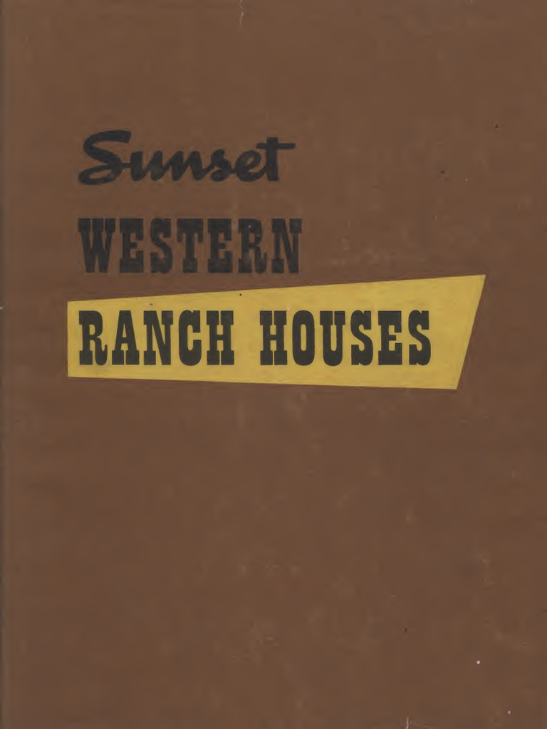 Lane Publishing Co Sunset Western Ranch Houses 0001 | PDF | California ...