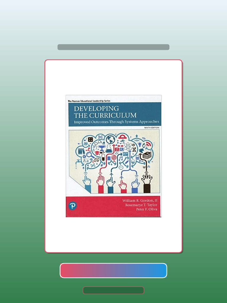 Developing The Curriculum 9th Edition by William Gordon Ebook and ...
