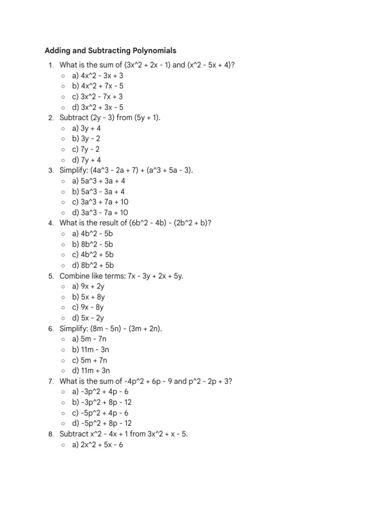 Grade 7 Math Polynomial Quiz | PDF | Chess | Chess Theory