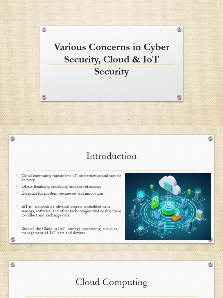 Cybersecurity in Cloud and IoT Systems | PDF | Internet Of Things ...