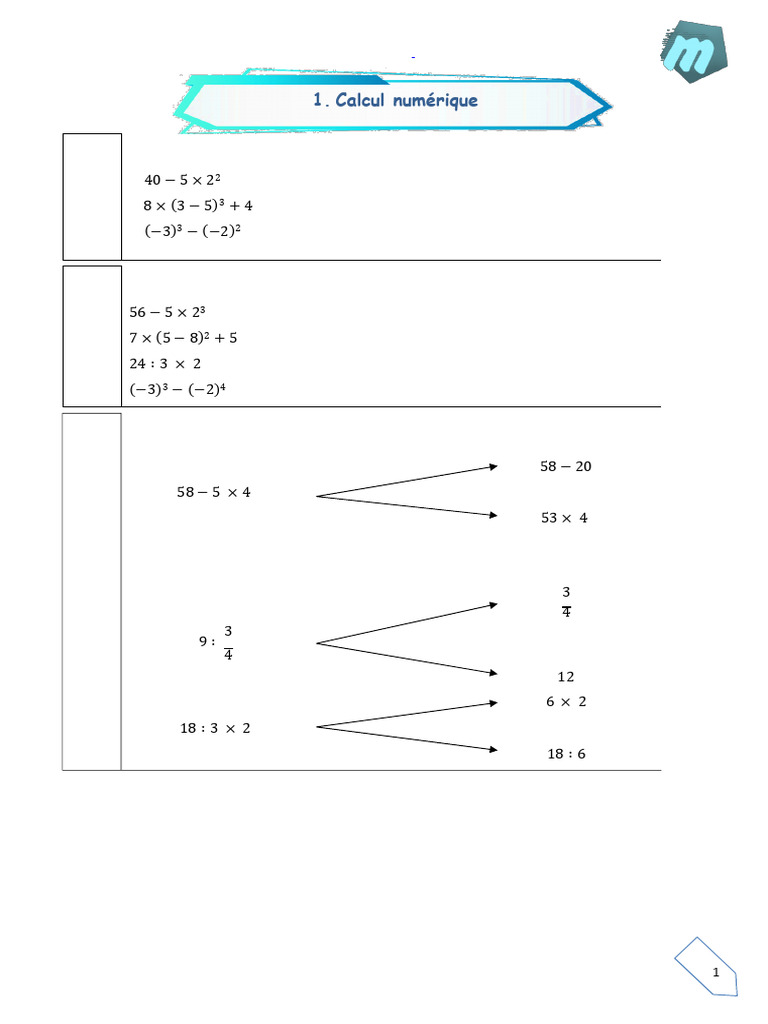 Exercice CE1D Mathématiques | PDF | Théorie des nombres | Arithmétique