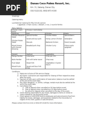 Catering Proposal