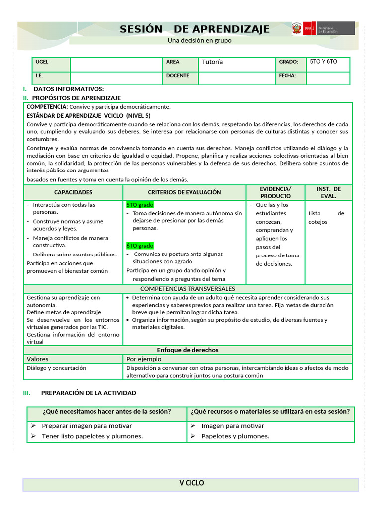 Toma de Decisiones en Grupo para Estudiantes | PDF | Aprendizaje ...