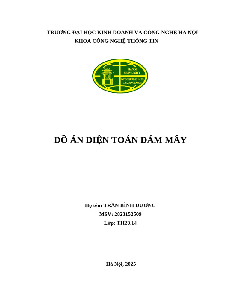 Bao Cao DTDM | PDF