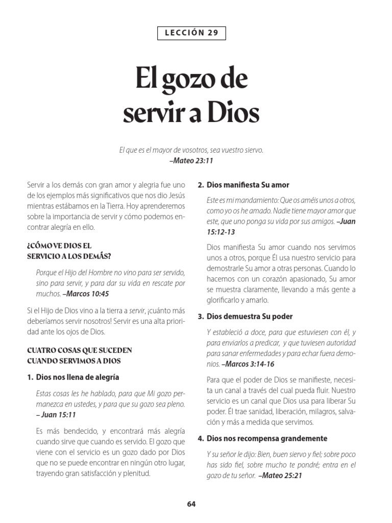 El Gozo de Servir a Dios | PDF | Amor | Creencia religiosa y doctrina