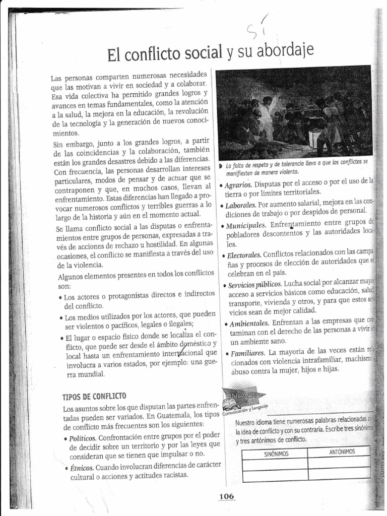 Conflictos Sociales y sus Tipos | PDF