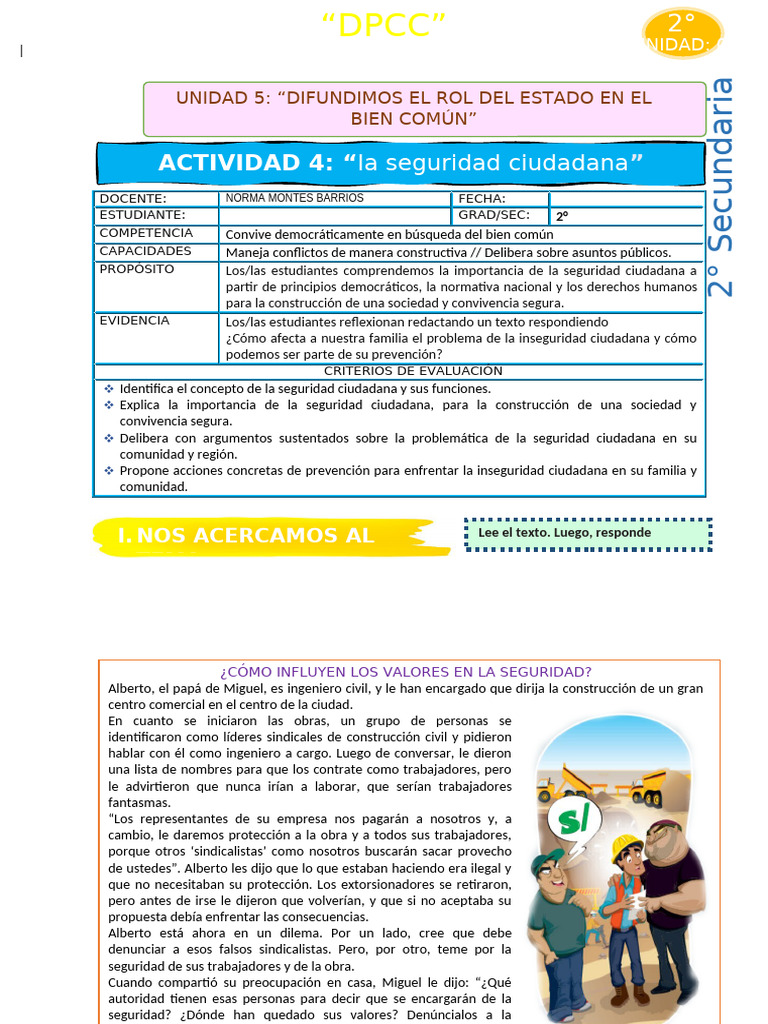 Seguridad Ciudadana y Prevención Familiar | PDF | Valores | Policía