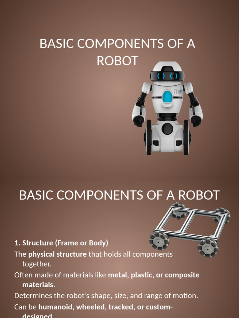 Key Components of a Robot | PDF | Actuator | Robot