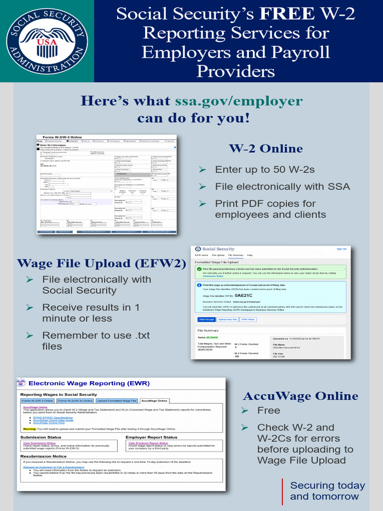 Free W-2 Reporting for Employers | PDF