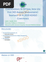 KDIGO 2025 Anemia in CKD Guidelines | PDF | Intravenous Therapy | Iron