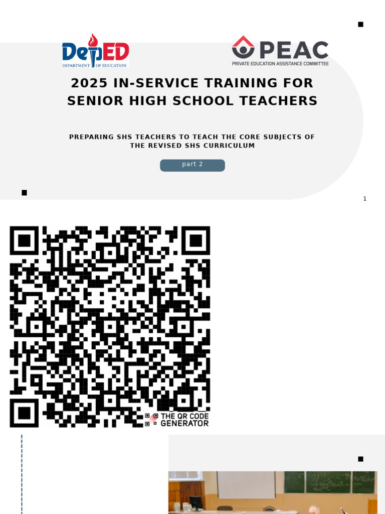 2025 SHS Teacher Training Guide | PDF