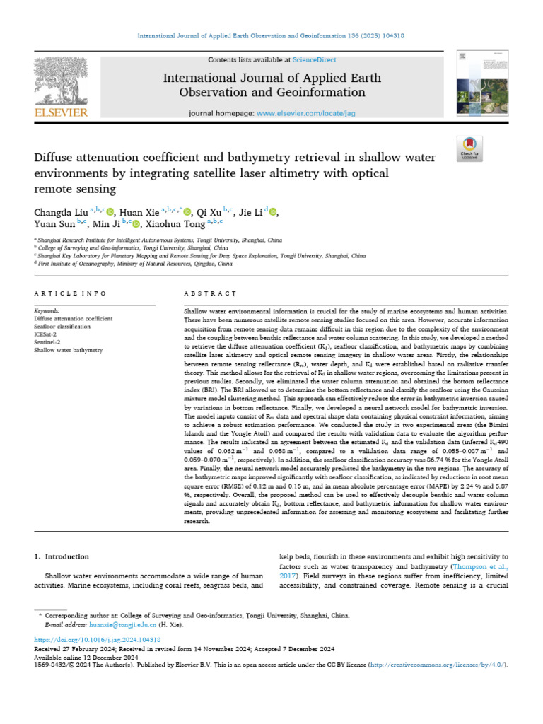 International Journal of Applied Earth Observation and Geoinformation ...