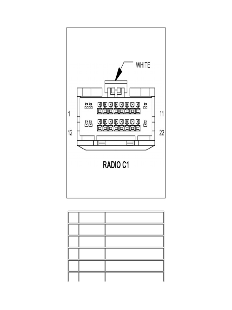 2007 MK Radio Connector Guide | PDF | Electronics | Electrical Engineering