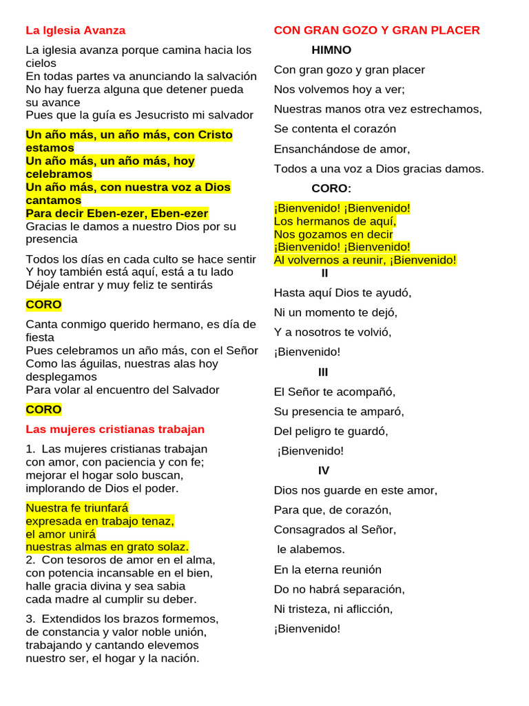 Avance y Unidad en la Iglesia | PDF | Amor | Iglesia cristiana