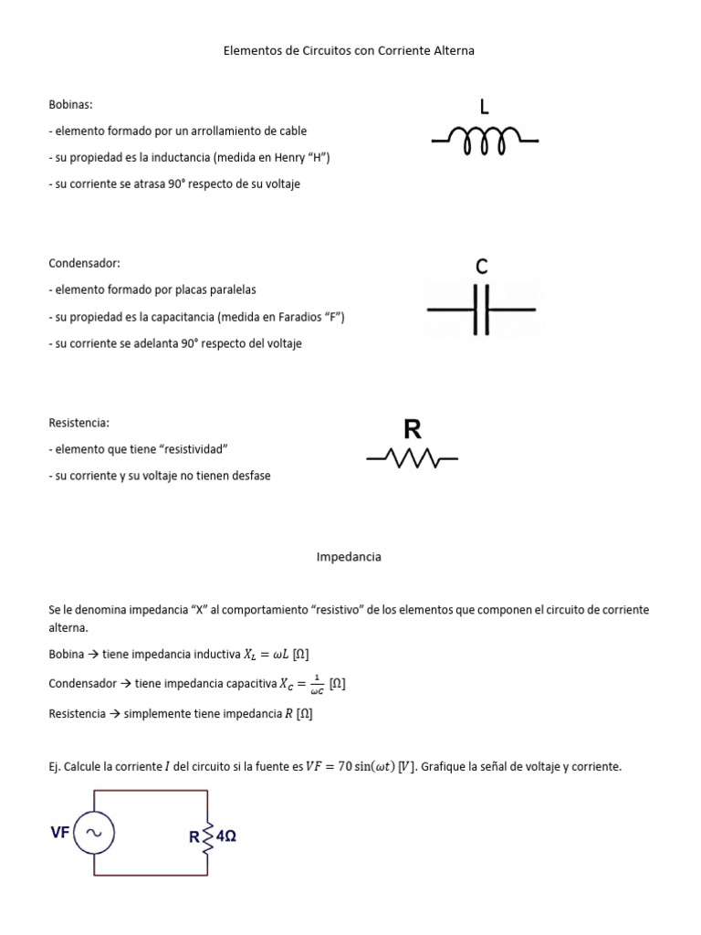 Clase 2c Fundamentos de Electrotecnia | PDF | Impedancia eléctrica ...