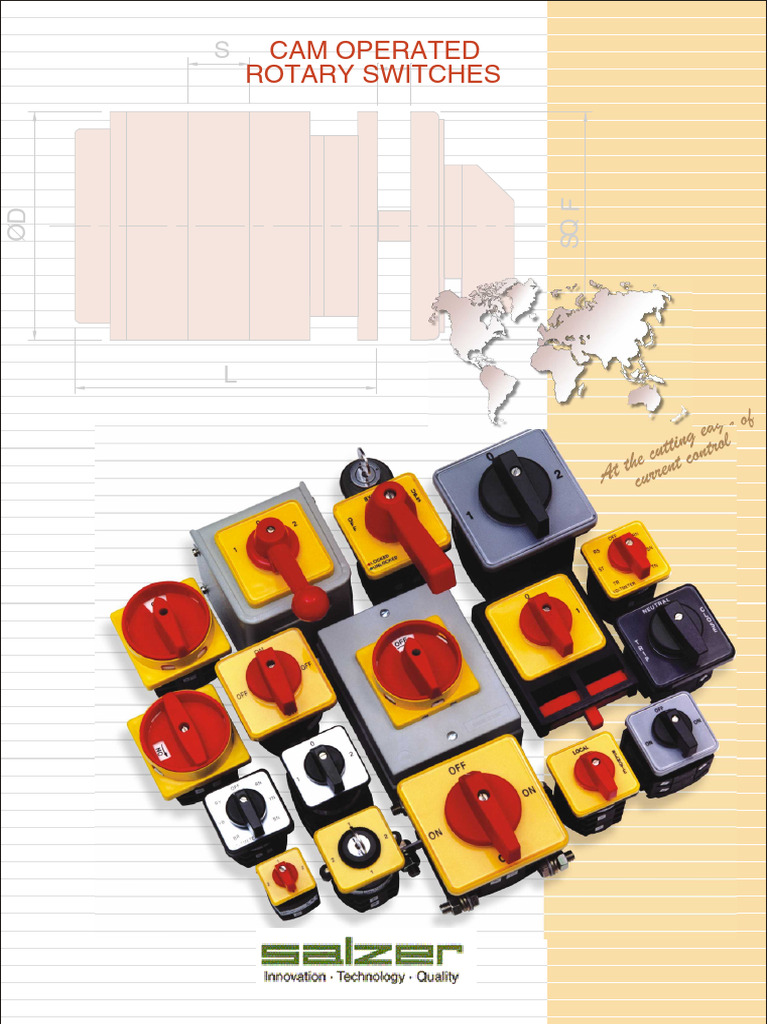 Salzer Cam Operated Rotary Switches | PDF | Switch | Electrical Engineering