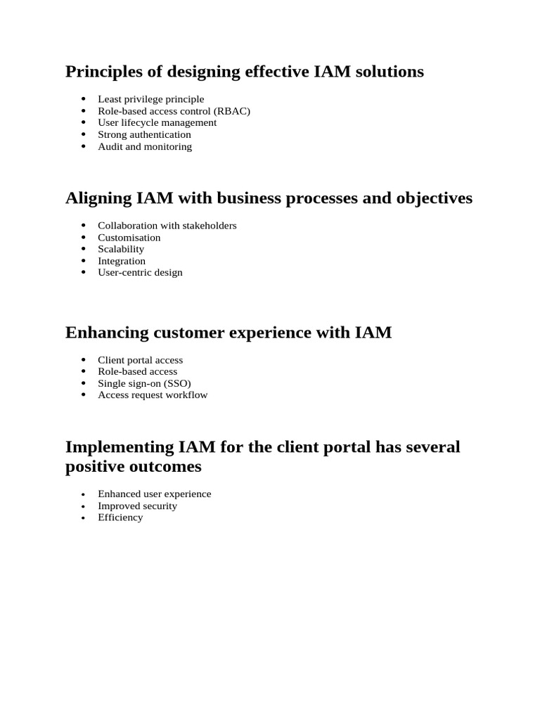IAM Design Silution | PDF