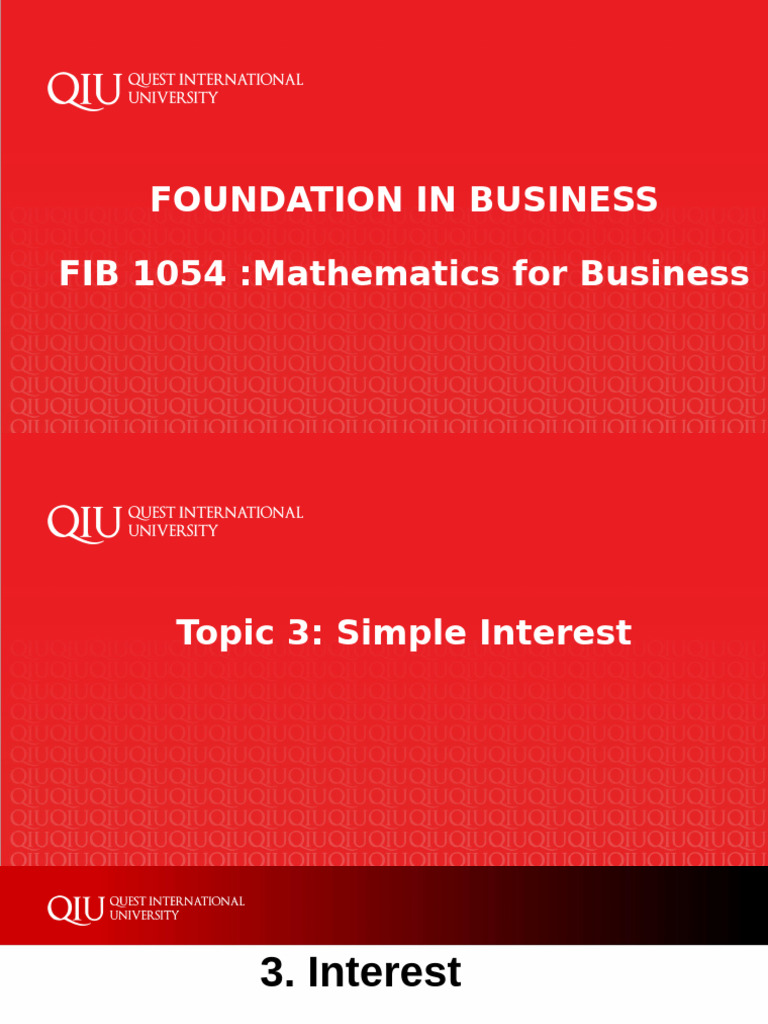 Simple Interest Calculations Guide | PDF | Interest | Present Value