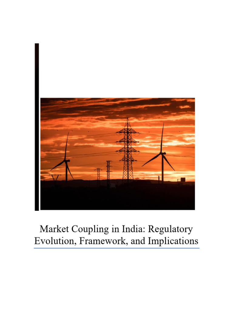 Cerc Market Coupling Report | PDF | Market (Economics) | Computer Security