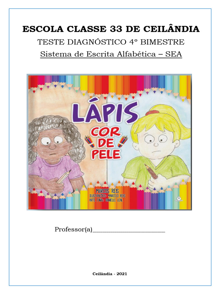 Teste Diagnóstico - Lápis Cor de Pele | PDF | Cor | Vermelho