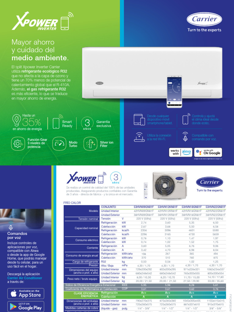 Inverter Xpower R32: Eficiencia y Ahorro | PDF | Naturaleza ...