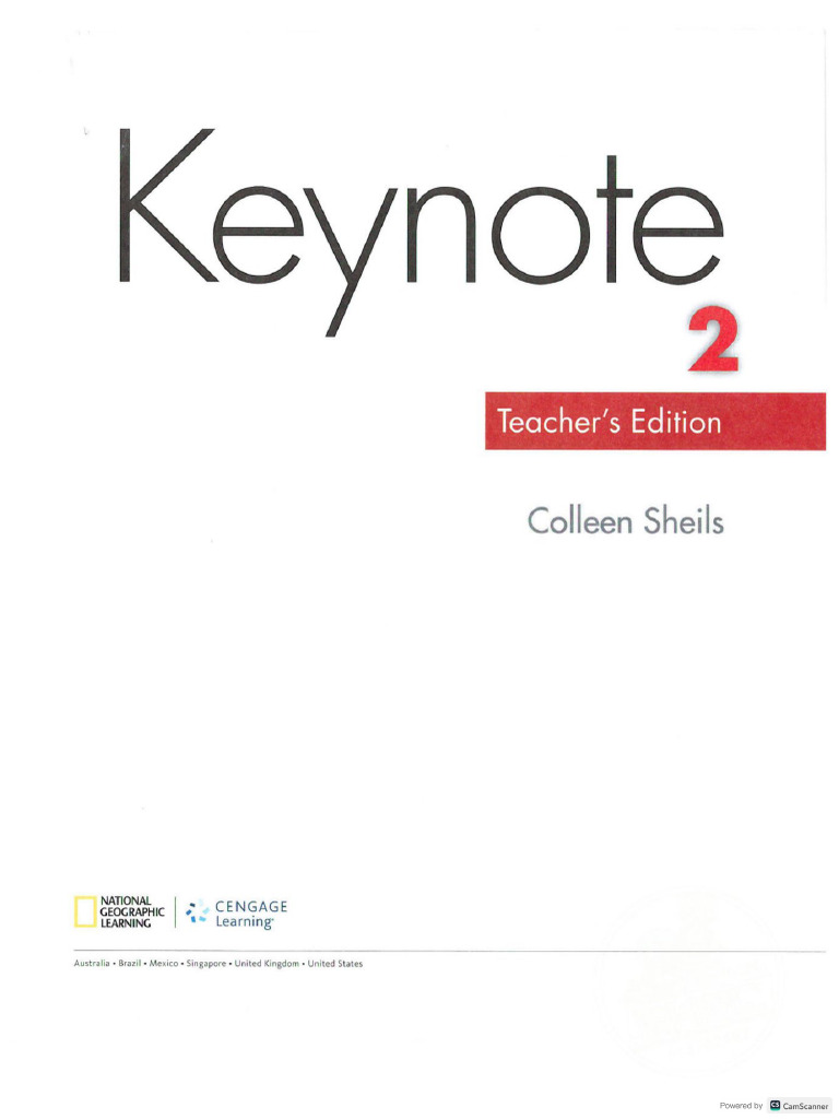 528 - 4 - Keynote 2. Teacher's Book - 2017, 176p | PDF