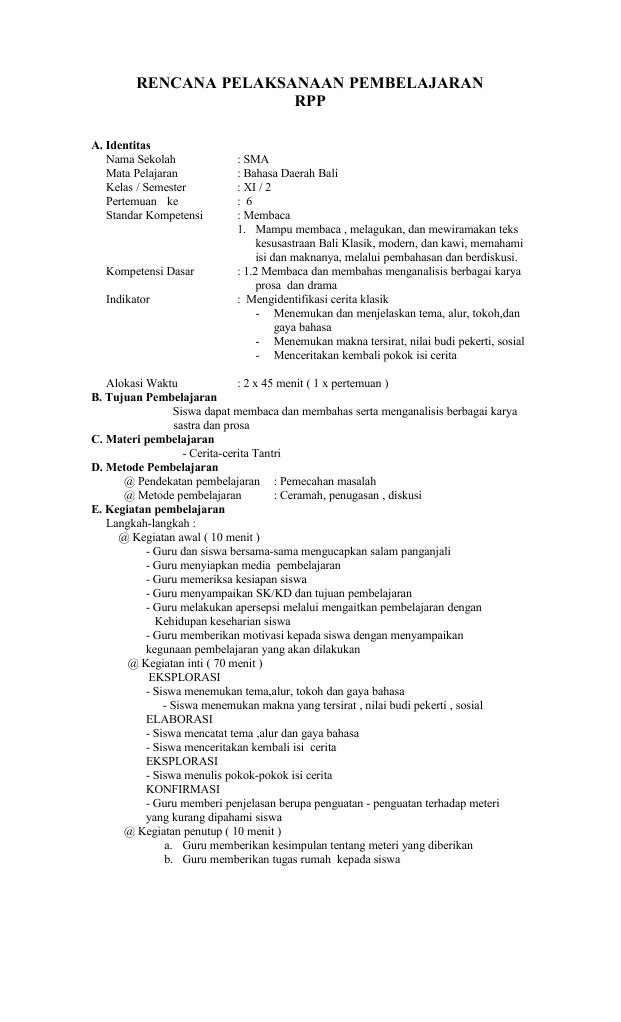 Rpp Bahasa Bali 2