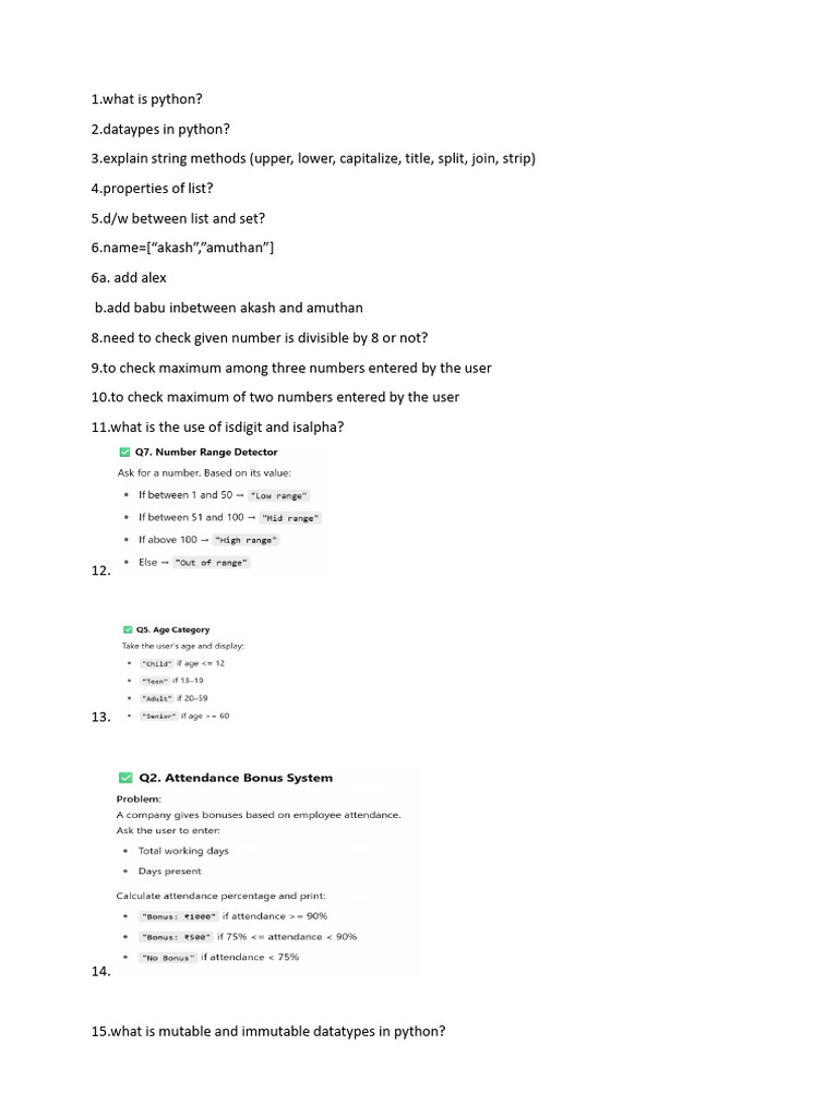 Python Basics and Data Types Guide | PDF