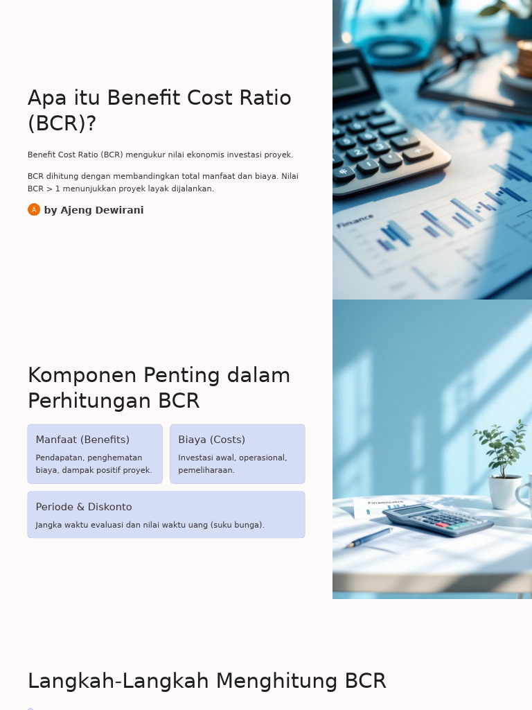 Menghitung Benefit Cost Ratio (BCR) | PDF
