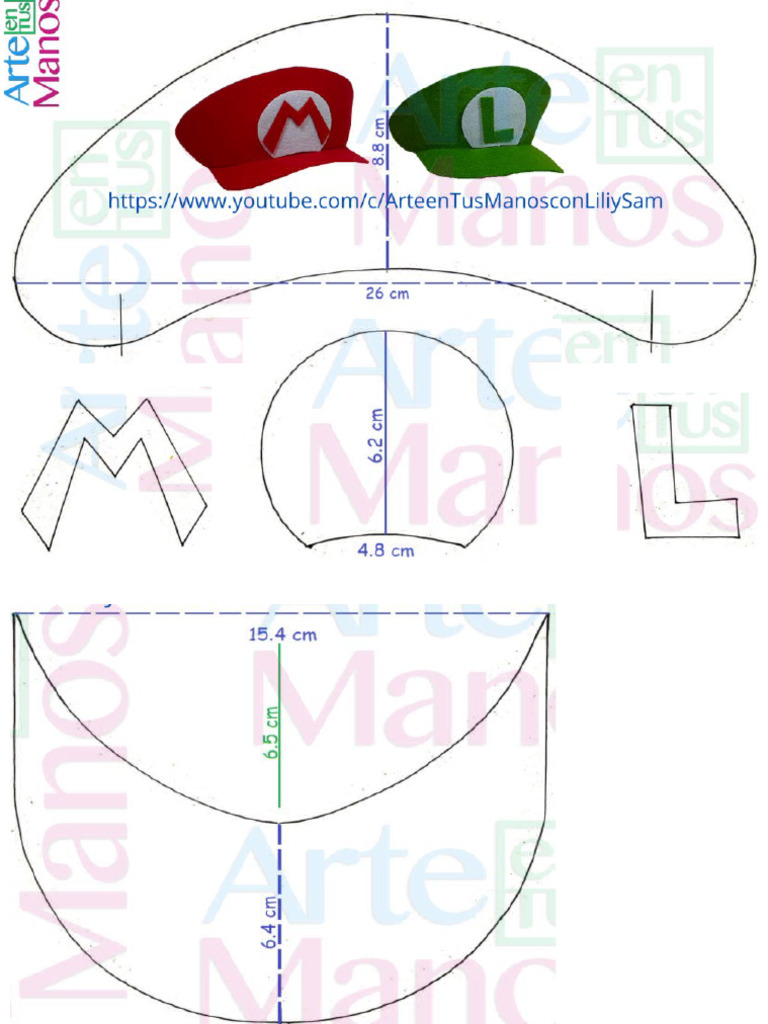 DISBACANAL Gorra De Mario Para Adulto – Accesorio De Disfraz Con Perímetro De 60 Cm, Ideal Para