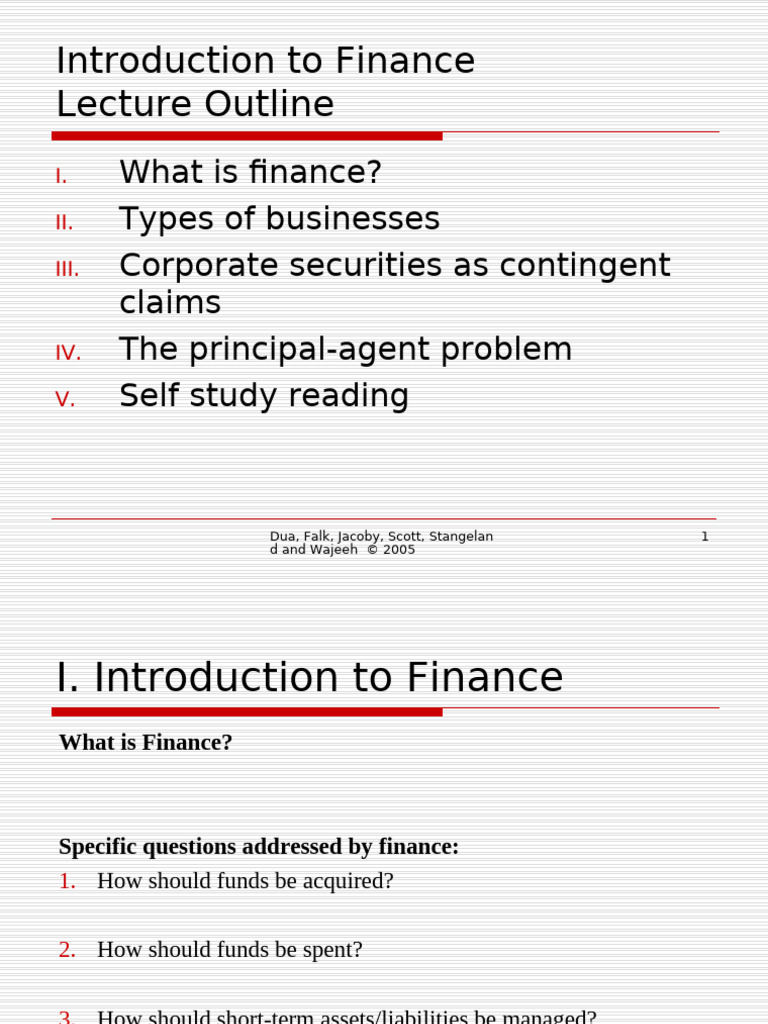 Introduction to Corporate Finance Concepts | PDF | Partnership | Equity ...