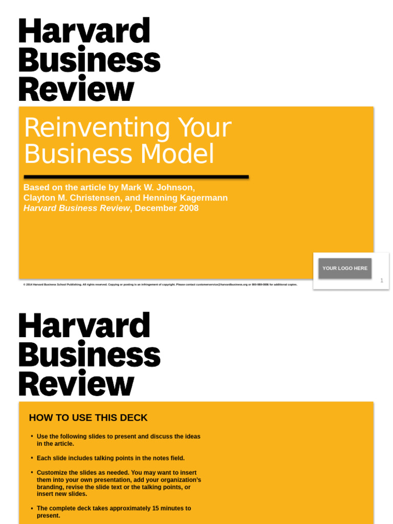 Reinventing Your Business Model Guide | PDF | Marketing | Business ...