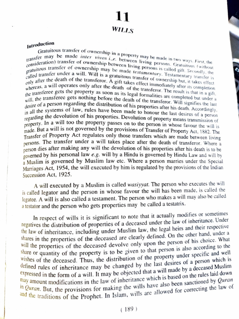 Understanding Wills in Muslim Law | PDF | Will And Testament | Inheritance