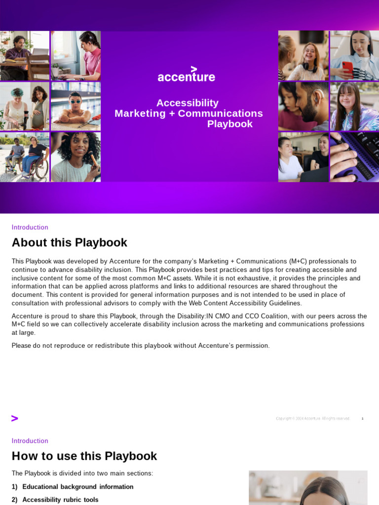 Accenture's Accessibility Playbook | PDF | Microsoft Power Point ...