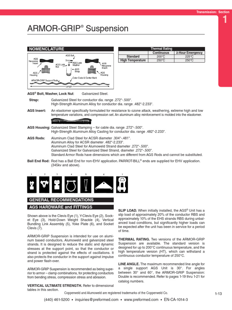 AGS® Armor-Grip Suspension Overview | PDF | Materials