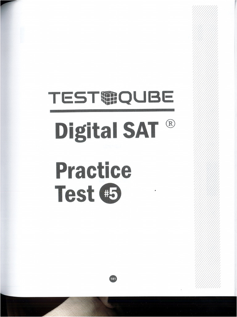 TEST QUBE - Digital SAT Practice Test 5 - English With ANS | PDF
