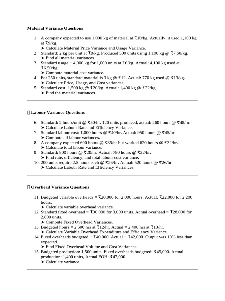 Unit 5 Practical Questions | PDF | Variance