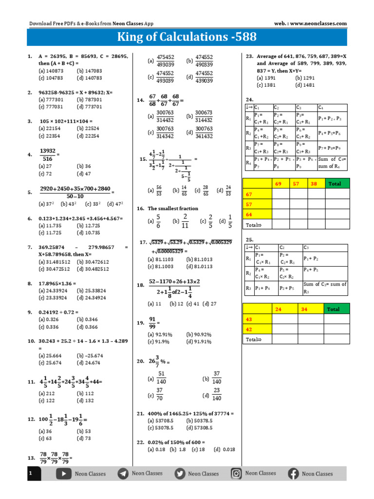 Free Math Practice Questions PDF | PDF | Chess | Chess Theory