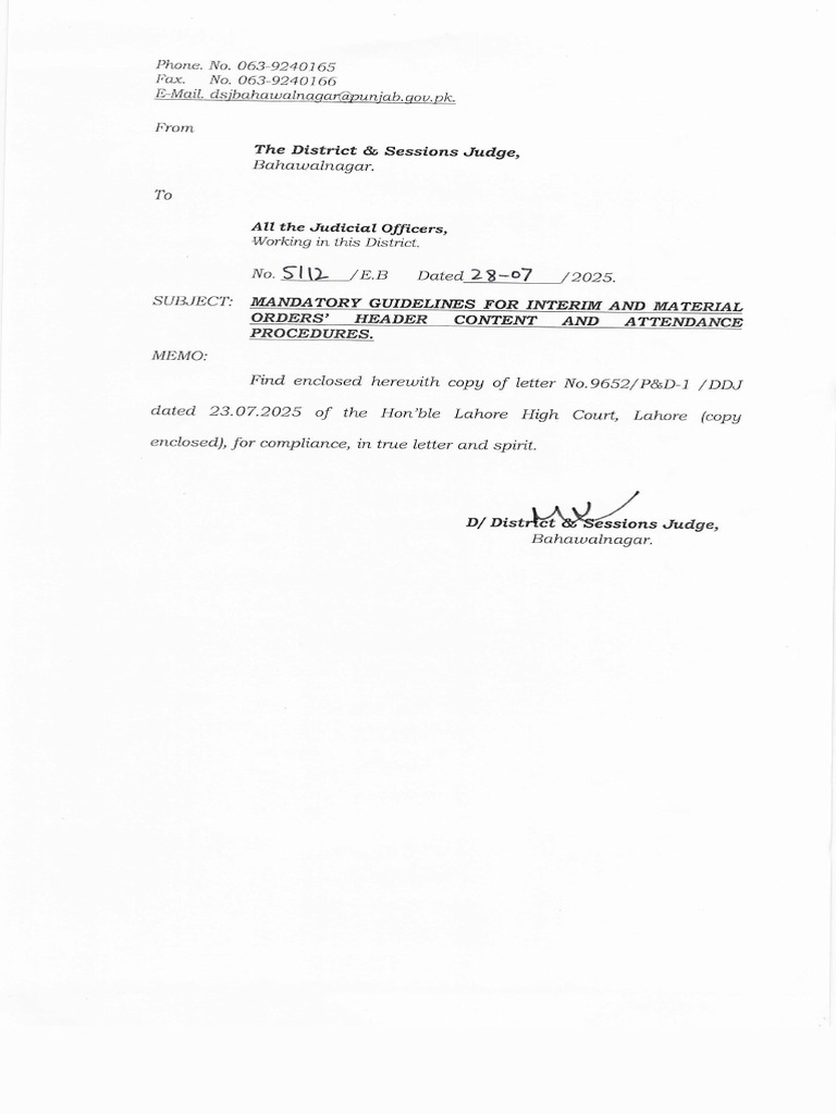 Direction Regarind Short and Mterial Orders | PDF