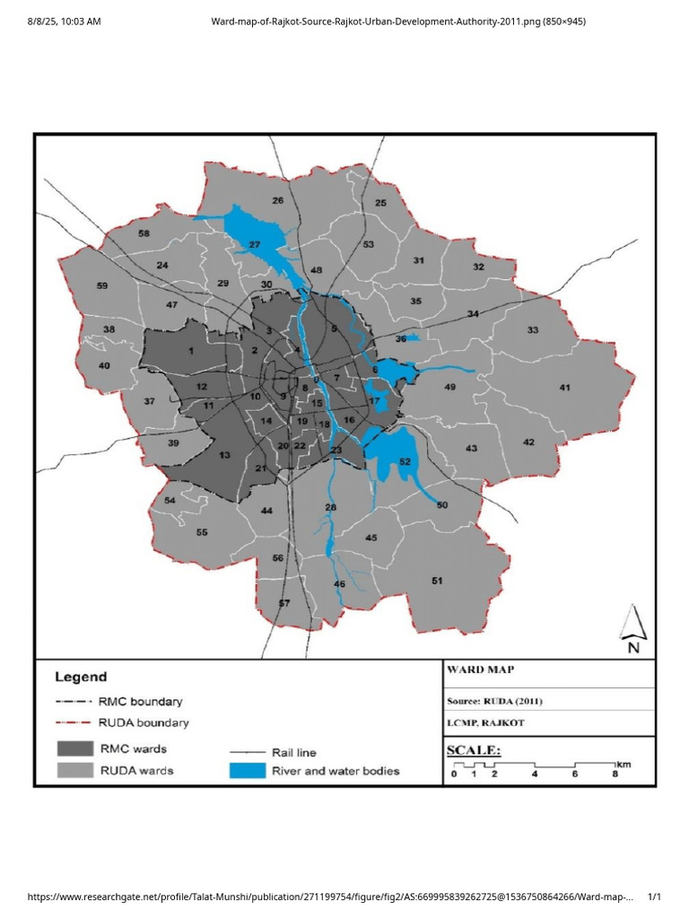 Ward Map of Rajkot Source Rajkot Urban Development Authority 2011 | PDF