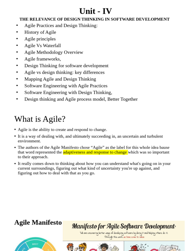 Design Thinking in Agile Software Development | PDF | Agile Software ...