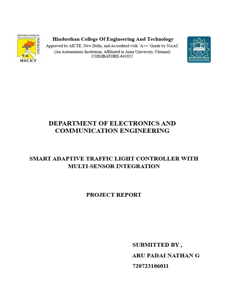 Smart Traffic Light Controller Design | PDF | Traffic | Traffic Light